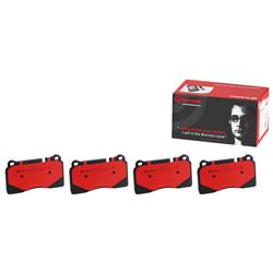 Brake Pads, Brembo, NAO Ceramic, Integrally Molded, Shims, Chevrolet, Set