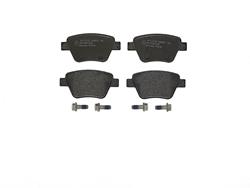 Brake Pads, Brembo, Low-Met Semi-Metallic, Integrally Molded, Shims, with Hardware, Audi, Set