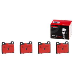 Brake Pads, Brembo, NAO Ceramic, Integrally Molded, Shims, Volvo, Set