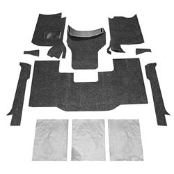 Bed Liner, BedRug, Front, Polypropylene, Charcoal, Jeep, Kit