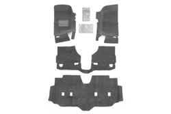 Floor Covering, Polypropylene, Charcoal, Jeep, 4-Piece, Front, Kit