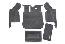 Floor Covering, Polypropylene, Charcoal, Jeep, 5-Piece, Rear Area, Kit