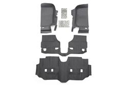 Floor Covering, TPO Composite, Charcoal, Jeep, 4-Piece, Front, Kit