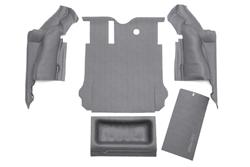 Floor Covering, TPO Composite, Charcoal, Jeep, 5-Piece, Rear, Kit