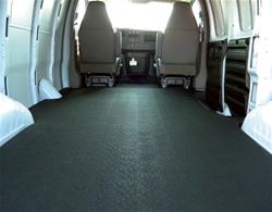 Floor Mat, VanTred, Cargo Area, TPO Composite, Charcoal, Padding, Ford, Each