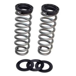 Lowering Springs, Front, Coil, Silver Powdercoated, Dodge, Ram, Kit