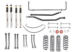 Suspension Lift Kit, Coil Spring/Coil Spring, 4 in. Lift, with Adjustable Shocks, Jeep, Wrangler, JK, Kit