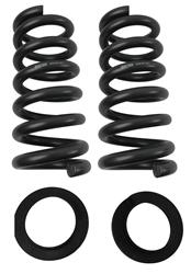 Lowering Springs, Front, Silver Powdercoated, Chevy, GMC, Pickup, RWD, Pair