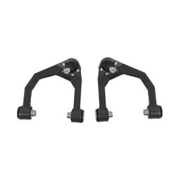 Control Arms, Solid Round Bar Style, Steel, Black, Front Upper, Ford, Pair