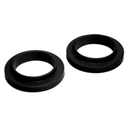 Spring Spacer, Hard Plastic, Black, 1.0 In. Height, Chevy, Dodge, Ford, Mazda, Isuzu, Front Upper, Pair