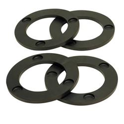 Spring Spacer, Molded Rubber, Black, 0.500 In. Height, Chevy, GMC, Front, Set of 4