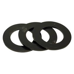 Spacer, Front Spring, Three at .333 in Thick, Total 1 in., Molded Rubber, Black, Chevy, GMC, Set of 3