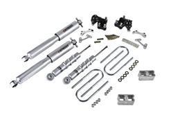 Suspension Lowering Kit, Ball Joint/Spacer Block, 2 in. Front, 2 in. Rear, Chevy, GMC, With Street Shocks, Kit