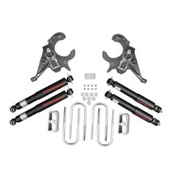 Lowering Kit, 2 in. Front, 3 in. Rear, Chevy, GMC, Pickup, Extended Cab, RWD, Kit