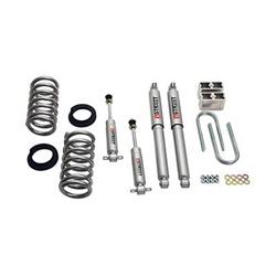 Suspension Lowering Kit, Spindles/Flip Kit, 2 in, Front, 4 in. Rear, Chevy, GMC, Kit