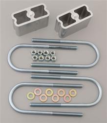 Lowering Blocks, U-Bolts, 3 in. Drop, 3 in Axle Tube Diameter, Rear, Kit