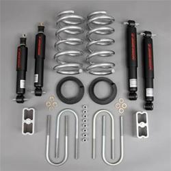 Suspension Lowering Kit, Coil/Leaf Springs, 2-3 in. Front, 4 in. Rear, Chevy, GMC, With Nitro Shocks, Kit