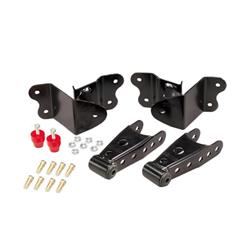 Shackles and Hangers, 4 in. Drop, 2.5 in. Wide Spring, Chevy, GMC, Pickup, Kit