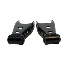 Shackles, 1 in. Drop, 2.5 in. Wide Spring, Chevy, Dodge, Ford, GMC, Pair