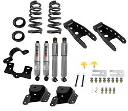 Lowering Kit, 3 in. Front, 4 in. Rear, Chevy, GMC, Pickup, Extended Cab, RWD, Kit