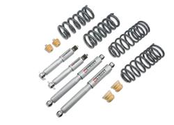 Lowering Kit, Springs, Street Performance Shocks, Dodge, 2 in. Front, 4 in. Quad and Crew, Rear Drop, Kit