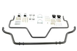 Sway Bars, Front and Rear, Solid, Steel, Gunmetal, for Nissan, 5.6L, RWD, 4-door, Kit