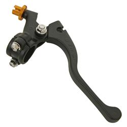 Clutch Lever, Aluminum, Black Powdercoat, for use on Honda®, Each