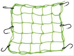 Cargo Net, Stretch, Nylon, Fluorescent Green, 13 in. Width, 13 in. Length, Each