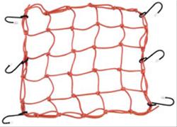 Cargo Net, Stretch, Nylon, Fluorescent Orange, 13 in. Width, 13 in. Length, Each