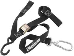 Tie-Down Straps, Swivel, 1,200 lbs. Working Load Rating, 1.5 in. Width, 7 ft. Length, Black, Cambuckle, Pair