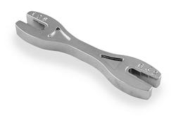 Spoke Wrench, 4.3mm, 5.0mm, 5.4mm, 5.6mm, 6.0mm, 6.5mm, Chrome, Each