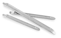 Tire Iron, 3 piece, 15 in, 11 in, 9.5 in Lengths, Steel, Chrome Plated, Set