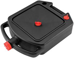 Drain Pan, 5 qt. Capacity, Plastic, Black, Spout, Each