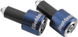 Handlebar Ends, Billet Aluminum, Blue Anodized, Pair