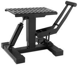 Stand, Easy Lift and Lower, Foot Pedal Lift Type, 330 lbs. Capacity, Steel, Black Powdercoated, Each