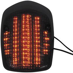 Taillight, Integrated, Smoke Lens, Black Housing, for use on Honda®, Each