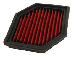 Air Filter, Street, Cotton/Steel Mesh, Red, BMW, Each