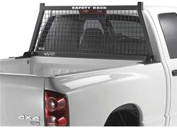 Window Guard, BACKRACK Safety Rack, Stake Holes Mounting Style, Steel, Black, Chevy, GMC, Dodge, Ford, Toyota