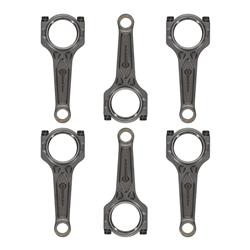 Connecting Rod, I-Beam, Chromoly 4340 Steel, Shot-Peened, Floating Pin, Toyota, 3.0L, 2JZ-GE, Set of 6