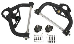 Control Arms, Tubular, Front, Upper, Steel, Black Hammertone Powdercoated, Buick, Chevy, Olds, Pontiac, Pair