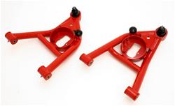 Control Arms, Tubular, Front, Lower, Steel, Red Powdercoated, Chevy, Buick, Oldsmobile, Pontiac, Pair