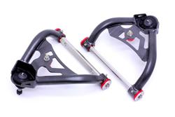 Control Arms, Tubular, Front, Upper, Steel, Black Hammertone Powdercoated, Chevy, Buick, Olds, Pontiac, Pair