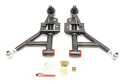 Control Arms, Front Lower, 1.0 in. Lowered Ride Height, Steel, Black Hammertone, Chevy, Pontiac, Pair