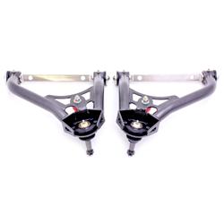 Control Arms, Tubular, Steel, Black Hammertone, Front Upper, Chevy, Pontiac, Pair