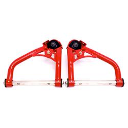 Control Arms, Tubular, Steel, Red Powdercoated, Front Upper, Chevy, Pontiac, Pair