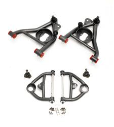 Control Arms, Tubular, Front, Steel, Black Hammertone Powdercoated, Buick, Chevy, Oldsmobile, Pontiac, Kit