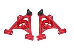 Control Arms, Tubular, Front, Lower, Steel, Red Powdercoated, Ford, Pair