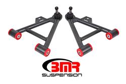 Control Arms, A-Arms, Front, Lower, Steel, Black Hammertone Powdercoated, Coilover, Polyurethane Bushing, Tall Ball Joint, Ford, Pair