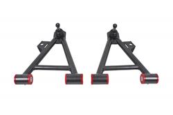 Control Arms, Tubular, Front, Lower, Steel, Coilover Style, Black Hammertone Powdercoated, Ford, Pair