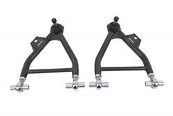 Control Arms, Tubular, Front, Lower, Steel, Coilover Style, Adjustable, Black Hammertone Powdercoated, Ford, Pair